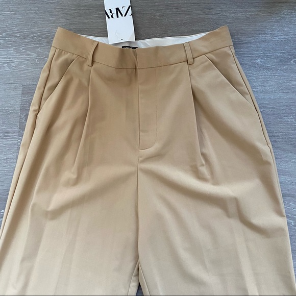 Zara Pleated Wide Leg Pants - Picture 15 of 16